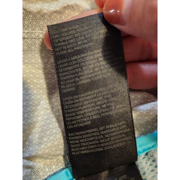 Marmot Jacket Girl's Large Blue‎ Full Zip Windbreaker Rain Jacket Hooded Youth - Picture 4 of 8